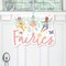 Big Dot of Happiness Let's Be Fairies - Hanging Porch Fairy Garden Birthday Party Outdoor Decorations - Front Door Decor - 1 Piece Sign